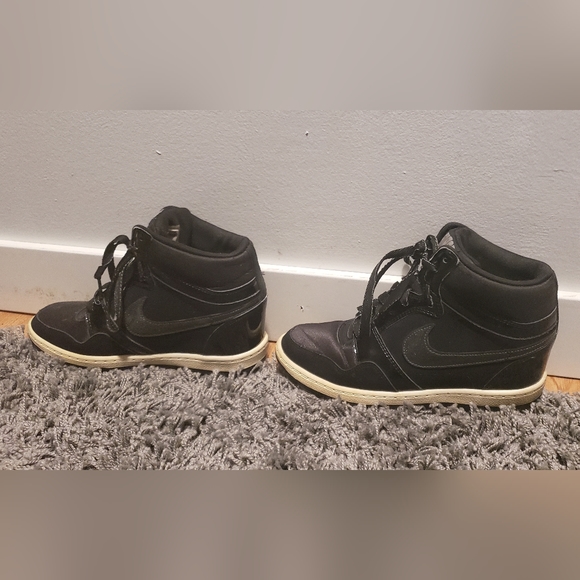 Nike Force Dunk Sky Hi Hidden Wedge Women's Sz 8 Black/White - Picture 4 of 4